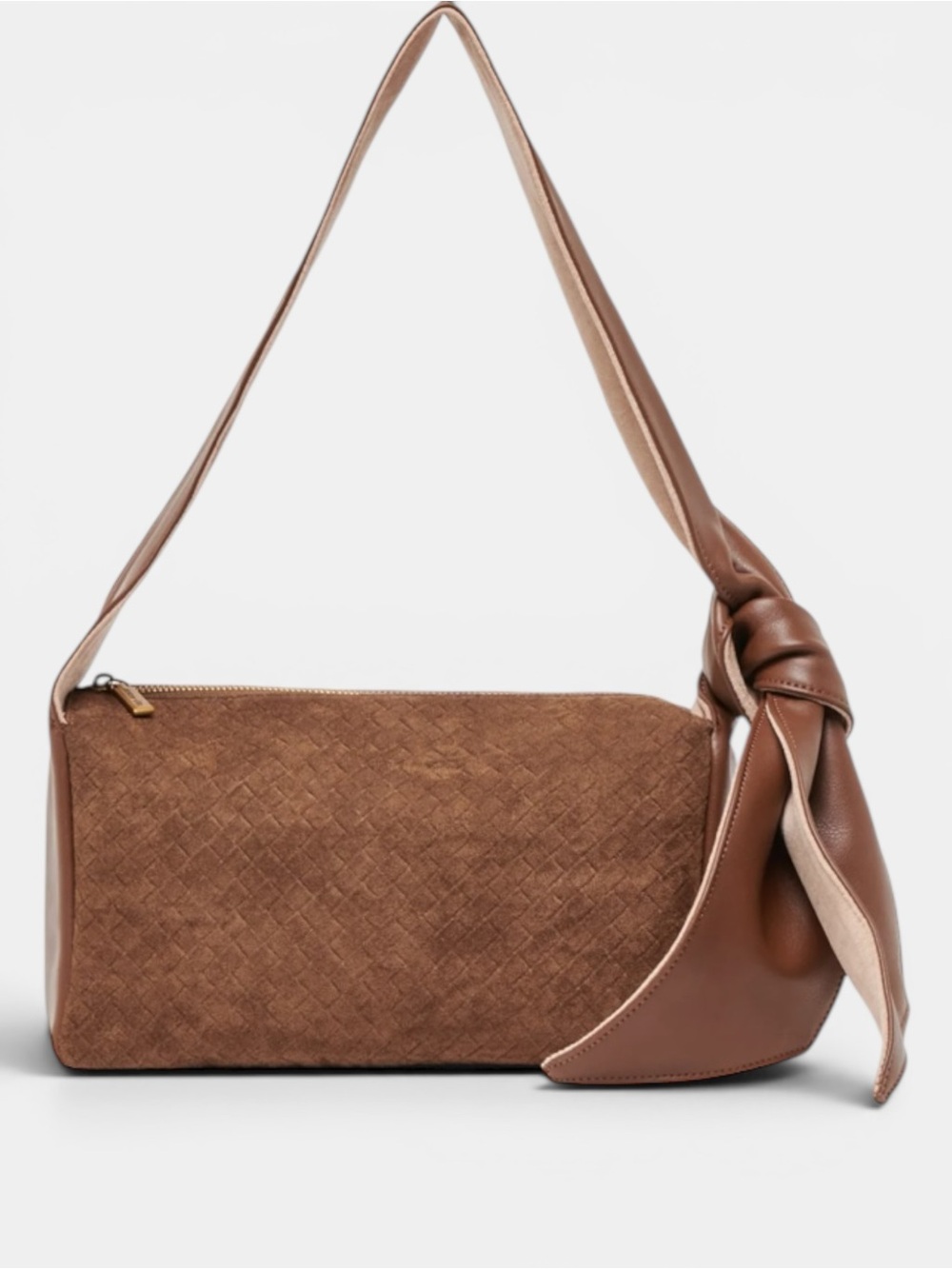 Dolce Vita Maureen Chocolate Brown Suede Shoulder Bag